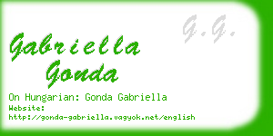 gabriella gonda business card